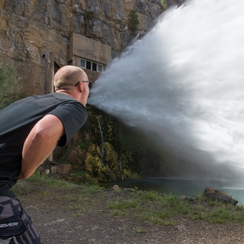 The powerful Pony Tail geyser
